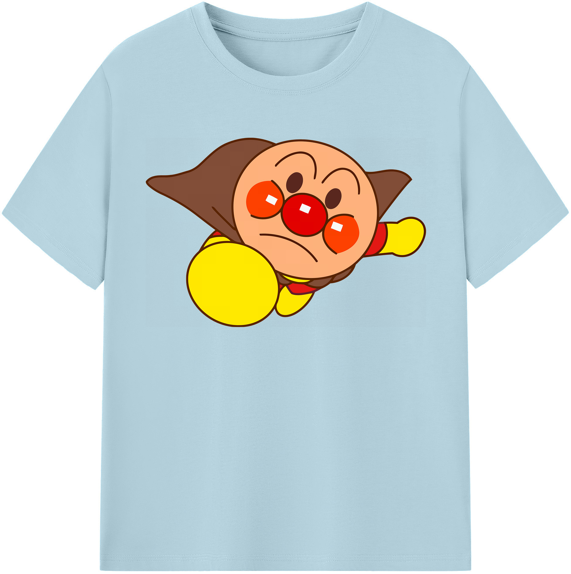 （画像用） アンパンマン Anpanman 綿100％半袖Tシャツ（フロントプリント）